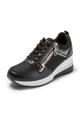 JOMIX Sneakers Donna Casual Scarpe Eleganti Sportive Tacco Zeppa Comode da Camminata SD9403