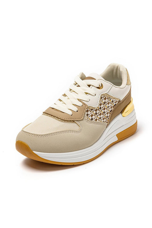 JOMIX Sneakers Donna Casual Scarpe Eleganti Sportive Tacco Zeppa Comode da Camminata SD9806